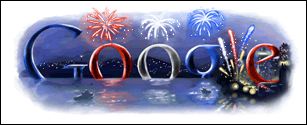 Google 4th of July logo