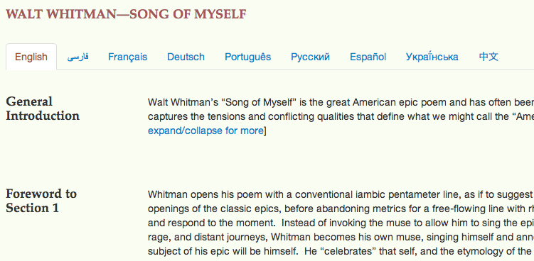 walt whitman song of myself nine days