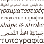 Designing a multi-script typeface