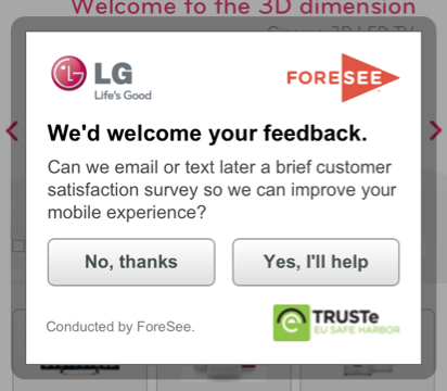 LG web survey