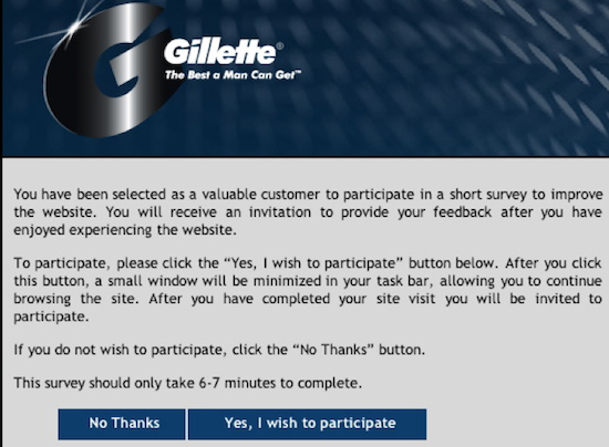 Gillette survey