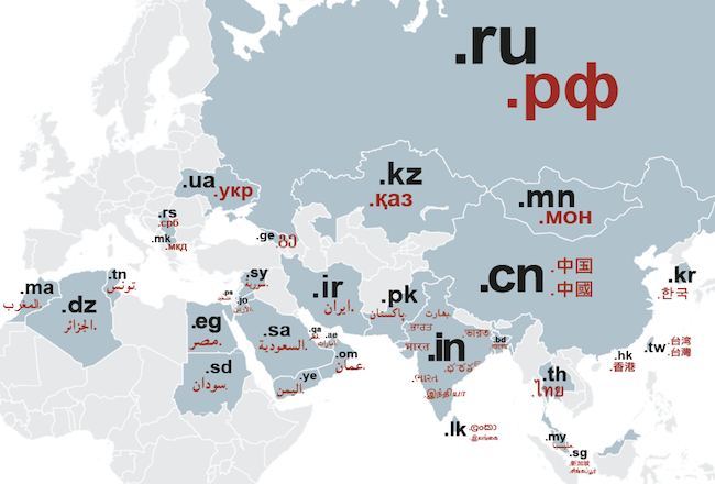 Map of IDNs