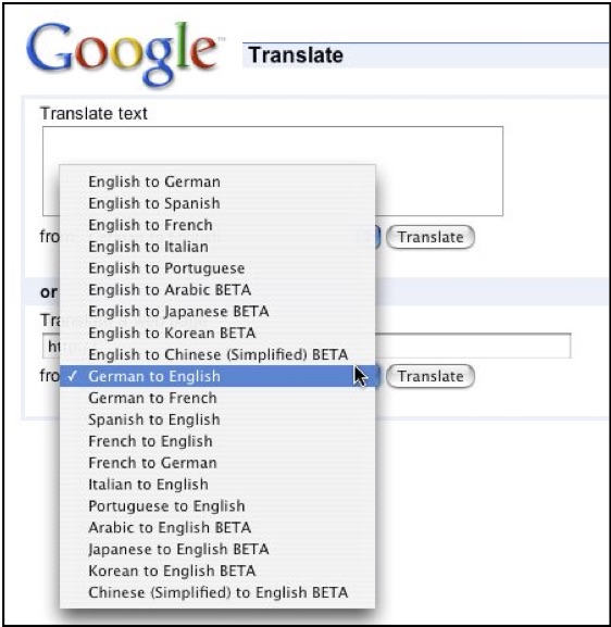 google translate eng to arabic