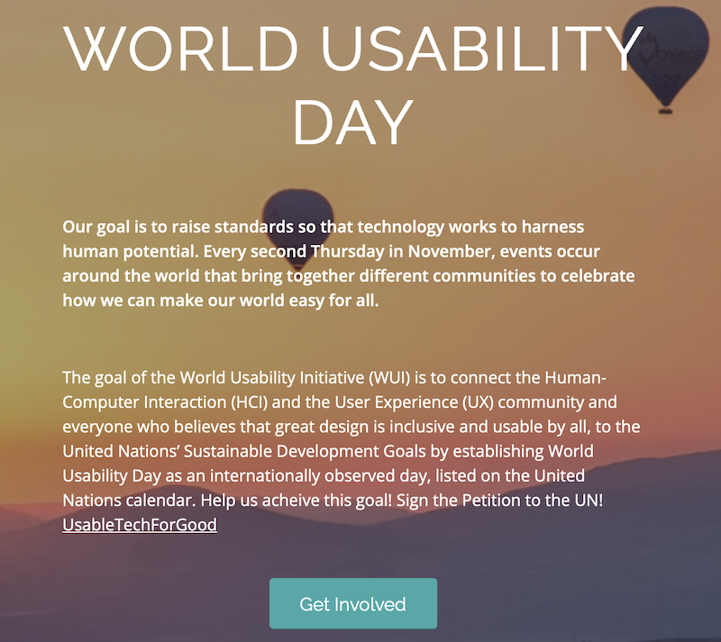 Happy World Usability Day! Global by Design